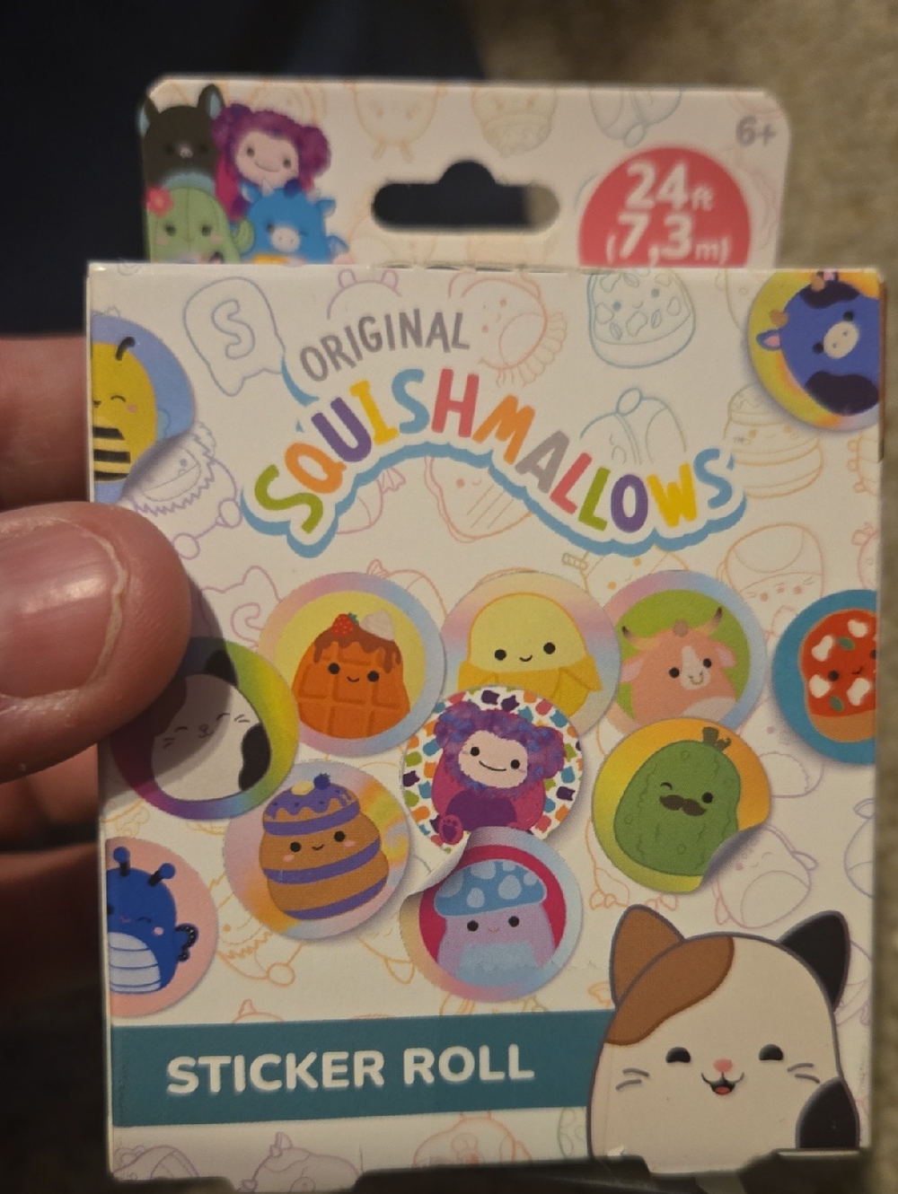 Squishmallows Sticker Roll - Rainbow Characters